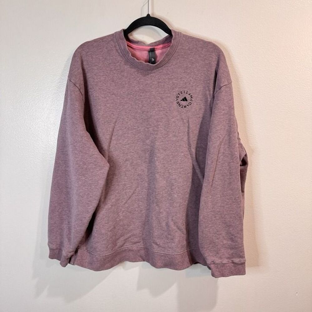 Adidas by Stella McCartney Sweatshirt Womens M Oversized Organic Cotton Pink